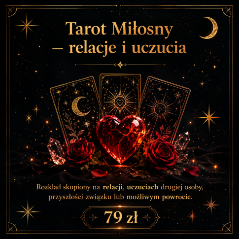 Tarot Miłosny — relacje i uczucia | mistyczny rozkład kart Tarota dotyczący miłości, emocji, przyszłości związku oraz uczuć drugiej osoby. Indywidualna konsultacja Tarota online w klimacie MysticRoots.